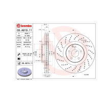 Тормозной диск Brembo 09.A819.11