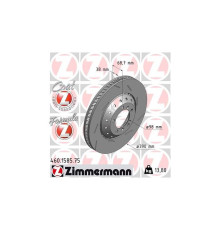 Гальмівний диск ZIMMERMANN 460.1585.75
