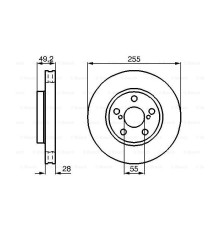Гальмівний диск Bosch 0 986 478 858