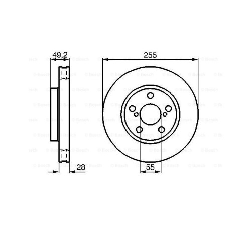 Тормозной диск Bosch 0 986 478 858
