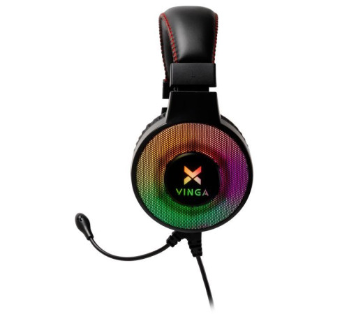 Наушники Vinga HSCU-100 Gaming LED Black (HSCU-100)