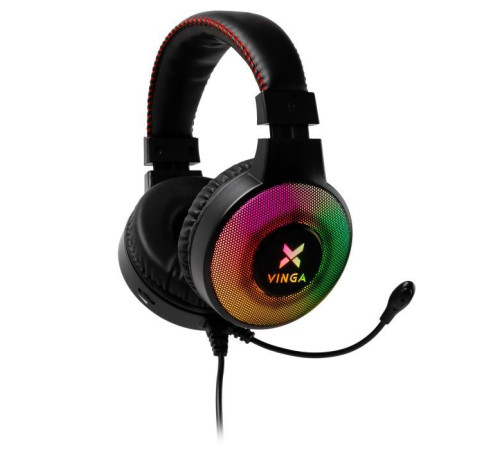 Наушники Vinga HSCU-100 Gaming LED Black (HSCU-100)