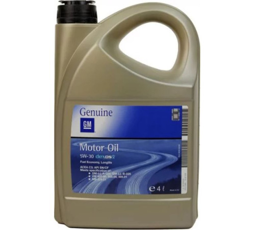 Моторное масло General Motors dexos2 5W-30, 4л (7158)