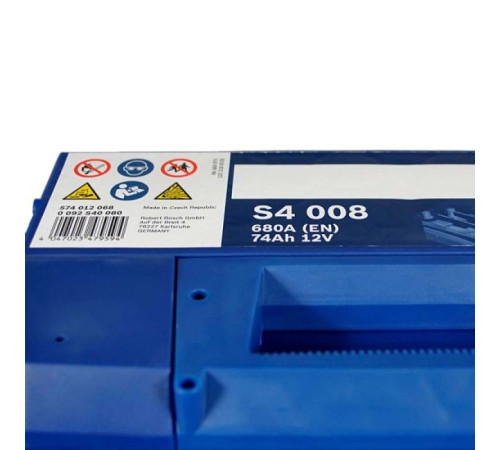 Аккумулятор автомобильный Bosch 74А (0 092 S40 080)
