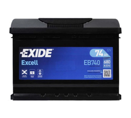 Аккумулятор автомобильный EXIDE EXCELL 74A (EB740)