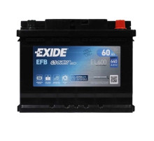 Аккумулятор автомобильный EXIDE START-STOP EFB 60A (EL600)