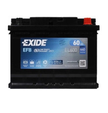 Аккумулятор автомобильный EXIDE START-STOP EFB 60A (EL600)