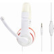 Наушники Gembird MHS-03 White/Red (MHS-03-WTRD)