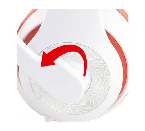 Наушники Gembird MHS-03 White/Red (MHS-03-WTRD)