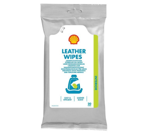 Автомобильная салфетка Shell Leather Wipes (73234)