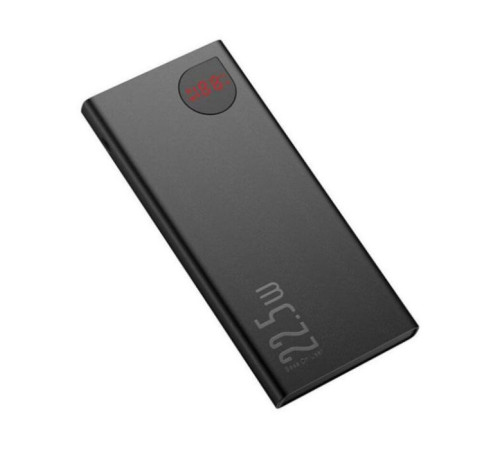 Батарея универсальная Baseus Adaman Metal 10000mAh, PD/22.5W, QC/3.0, Lightning (PPAD000001/PPADM10S)
