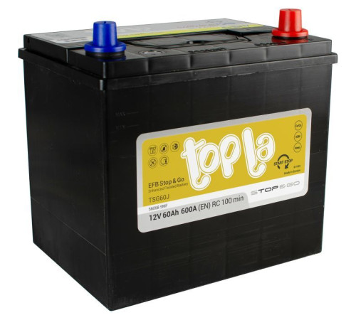 Аккумулятор автомобильный Topla 65 Ah/12V EFB Japan Euro (112 260)