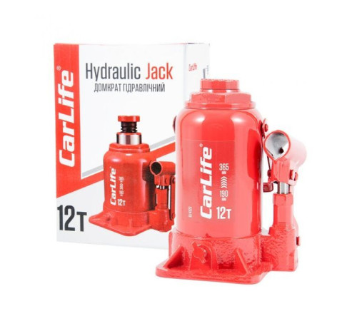  Домкрат CarLife 12т 210-395мм (BJ412) 