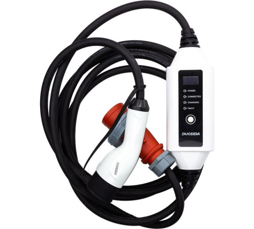 Зарядное устройство для электромобиля Duosida Type 2 - CEE, 32A, 22кВт, 3-фазное, 5м (EV200320)