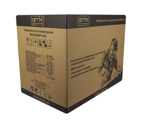 Сварочный аппарат GTM MIG-200SP LCD 200A 220В Double puls (MIG-200SP LCD)