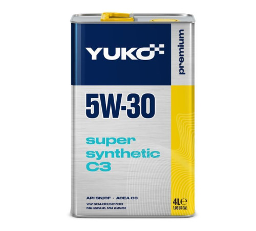 Моторное масло Yuko SUPER SYNTHETIC C3 5W-30 4л (4820070245660)