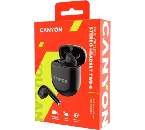 Наушники Canyon TWS-6 Black (CNS-TWS6B)