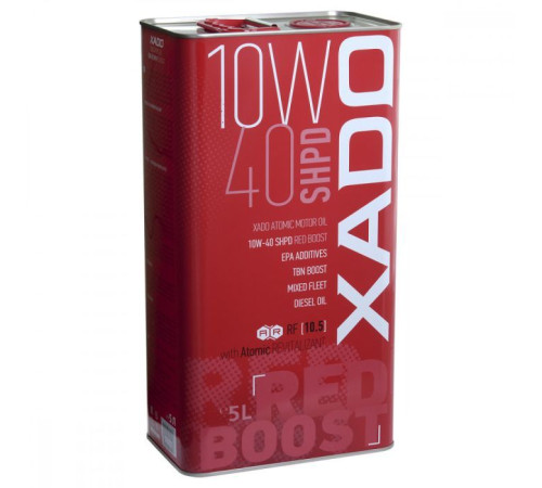 Моторное масло Xado 10W-40 SHPD, Red Boost 5 л (XA 26349)