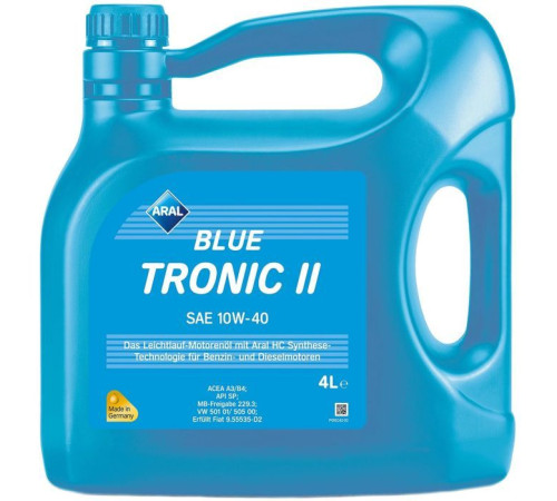 Моторное масло Aral BlueTronic II 10W-40, 4л (74468)