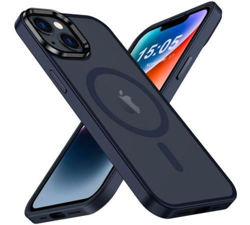 Чехол для мобильного телефона 2E Basic Apple iPhone 15 Soft Touch MagSafe Cover Dark Blue (2E-IPH-15-OCLS-DL)