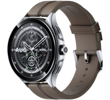 Смарт-часы Xiaomi Watch 2 Pro Bluetooth Silver Case with Brown Leather Strap (1006733)