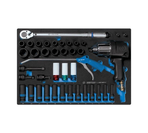 Набор инструментов KING TONY пневмогайковерт с принадлежностью 41 шт (9-44803AMPV01)