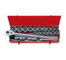 Набор инструментов KING TONY 3/4" дюймовых 12-гранных 23 шт. (6023SR)