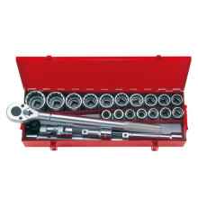 Набір інструментів KING TONY 3/4" дюймових 12-гранних 23 шт. (6023SR)