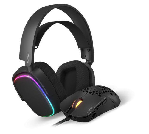 Наушники Hator Phoenix 7.1 RGB + Stellar Pro Black (НТR-001)