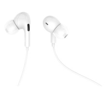 Наушники Denmen HF DR06 3.5mm 1.2м White (DE-DR06-WH)