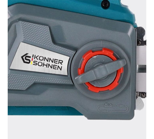 Цепная пила Konner&Sohnen KS CS20V-12, 20V, 3000об/мин, 3.5кг (KSCS20V-12)