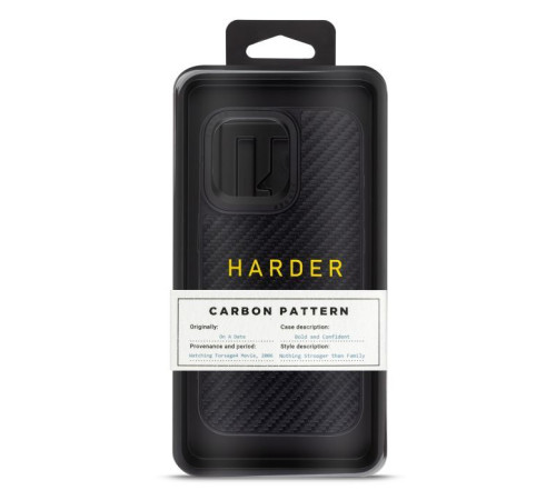 Чехол для мобильного телефона Harder Carbon Pattern Apple iPhone 14 Pro Max Black (ARM76780)