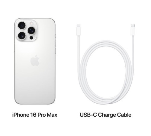 Мобильный телефон Apple iPhone 16 Pro Max 256GB White Titanium (MYWW3)