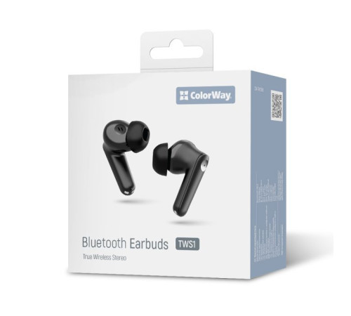 Наушники ColorWay Slim TWS-1 Earbuds Long Life Black (CW-TWS1BK1)