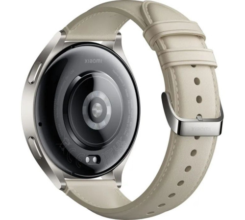 Смарт-часы Xiaomi Watch 2 Titan BHR9306GL Gray Case White Leather Strap (1093970)