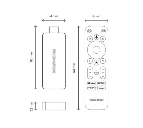 Медиаплеер THOMSON Streaming Stick 140 4K UHD (223490)