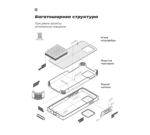 Чехол для мобильного телефона Armorstandart ICON Motorola G75 5G Camera cover Black (ARM81621)