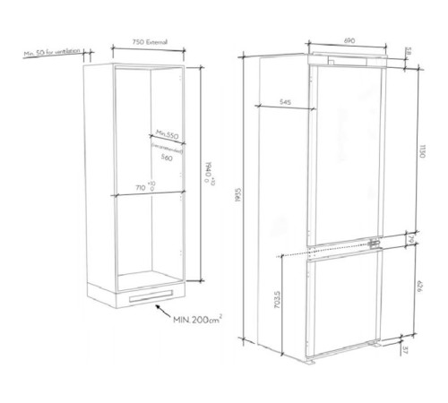  Холодильник Candy CBT 7719 EW (CBT7719EW) 
