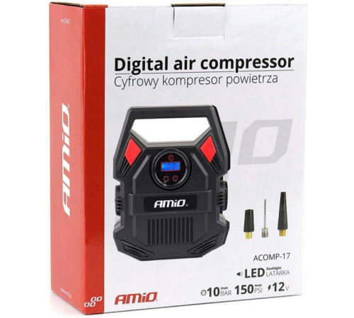 Автомобильный компрессор AMiO 12V ACOMP-17 (02642)