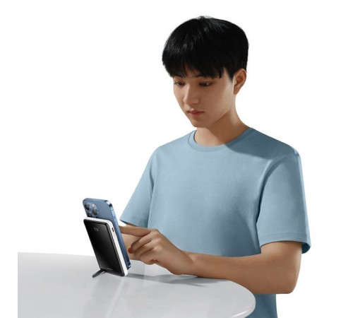 Батарея универсальная Baseus Magnetic Bracket 10000mAh 20W, White (PPCXZ10) (PPCX000002)