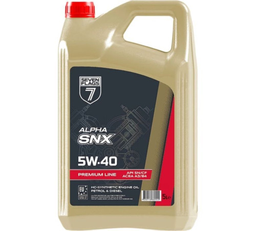 Моторное масло 7FLAGS Premium Line 5W-40 4,4кг (7350118360545)