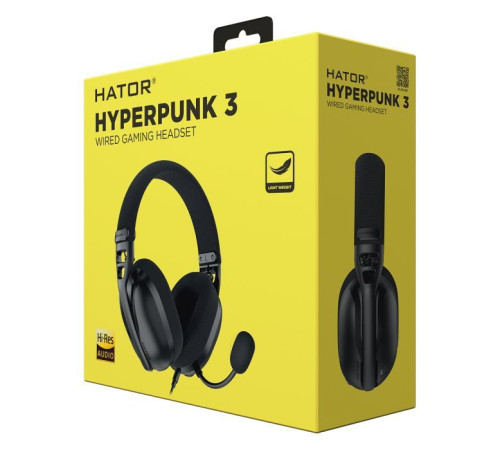Наушники Hator Hyrerpunk 3 Hi-Res Black (ESH01)