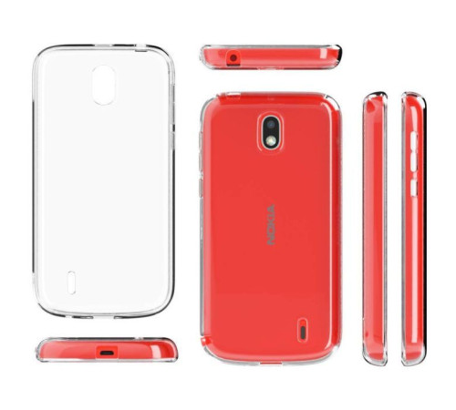 Чехол для мобильного телефона Laudtec для Nokia 1 Clear tpu (Transperent) (LC-N1T)
