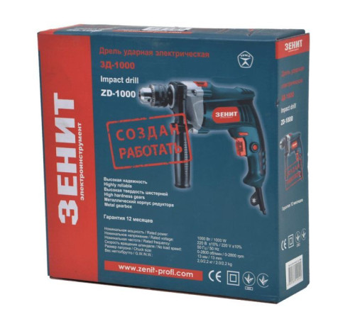 Дрель Зенит ЗД-1000 (840537)