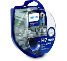 Автолампа Philips H7 RACING VISION +200%, 2 шт блистер (12972RGTS2)