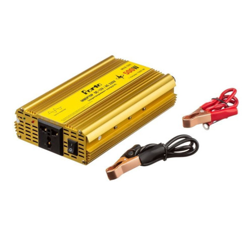 Автомобильный инвертор 12V/220V 500W, чистая синусоида Porto (MNZ-500)