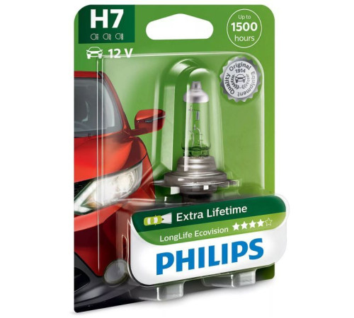 Автолампа Philips галогеновая 55W (12972 LLECO B1)