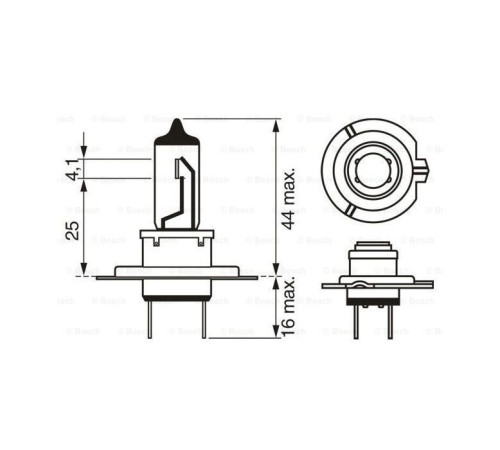 Автолампа Bosch галогеновая 55W (1 987 302 071)