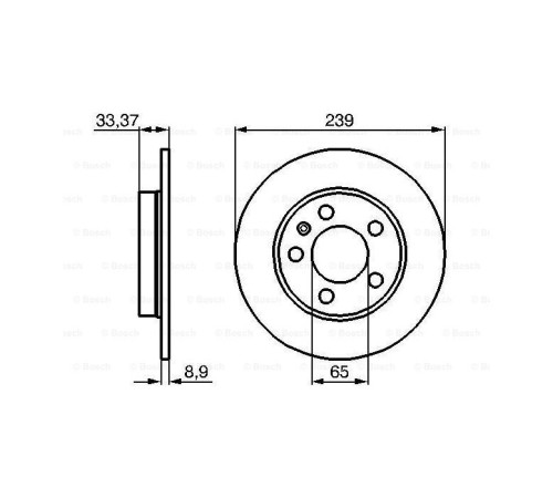 Тормозной диск Bosch 0 986 478 481