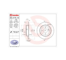 Тормозной диск Brembo 08.C172.10